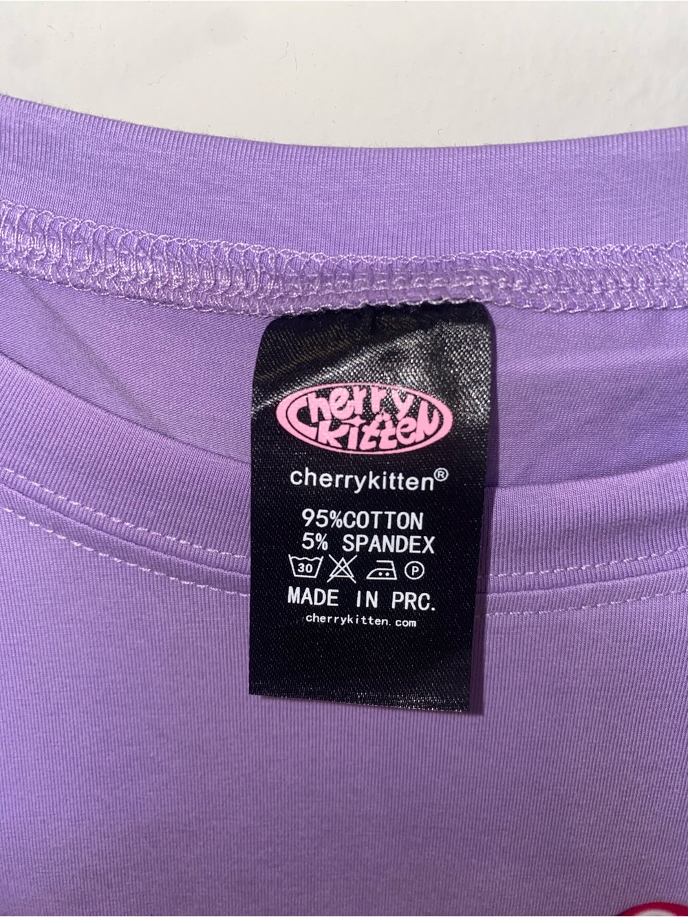 Y2K Purple Graphic Baby Tee - Picture 3 of 5